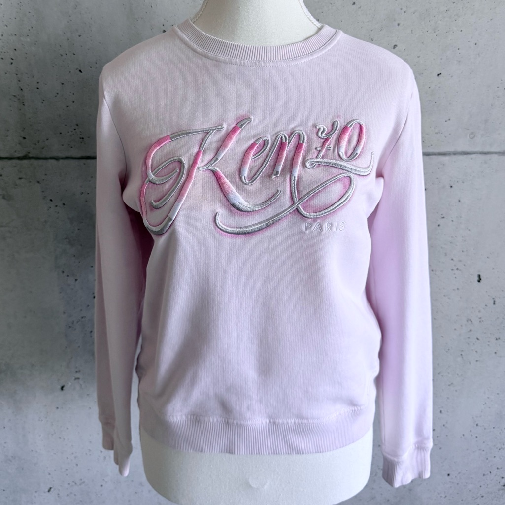 Kenzo Pastel Pink Logo Sweatshirt